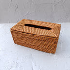 Handmade Rattan Tissue Box Cover - 3 Colors Option