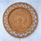 ROKA Rattan Charger Plates, Decorative Plate Set for Table Decor, Wedding Centerpieces and Decoration