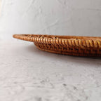 Set of 3 Handmade GENDIS Rattan Charger Plates, Decorative Plate Set for Table Decor, Wedding Centerpieces and Decoration
