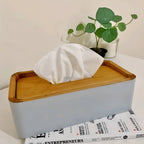 Solid Teakwood Tissue Box With Adjustable Lid, Wooden Furniture