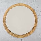 Handmade Two Tone Rattan Placemats - Set of 4