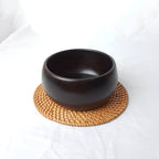 Wooden Bowl, Teak Wood Salad Bowl, Ramen Bowl, Dining Room Table Centerpieces