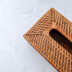 Handmade Rattan Tissue Box Cover - 3 Colors Option