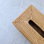 Handmade Rattan Tissue Box Cover - 3 Colors Option