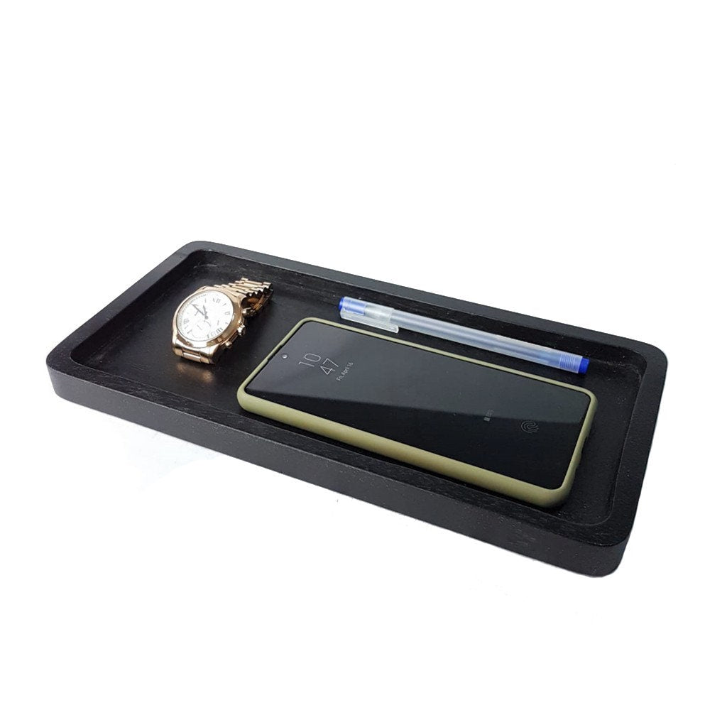 Mini Wooden Serving Tray and Platter, Rectangular Shape Teak Wood Trays for Crafts, Perfume Tray, Jewellery Tray