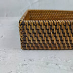 No Handle Rectangular Rattan Woven Tray With Natural Color, Bread Basket Storage, Fruit Basket Rectangular, Dry Fruit Platter Tray