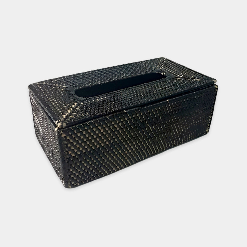 Aesthetic Handmade Rattan Tissue Box Cover