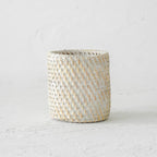 Rattan Pen holder, Desk Organizer, Makeup Brush Holder