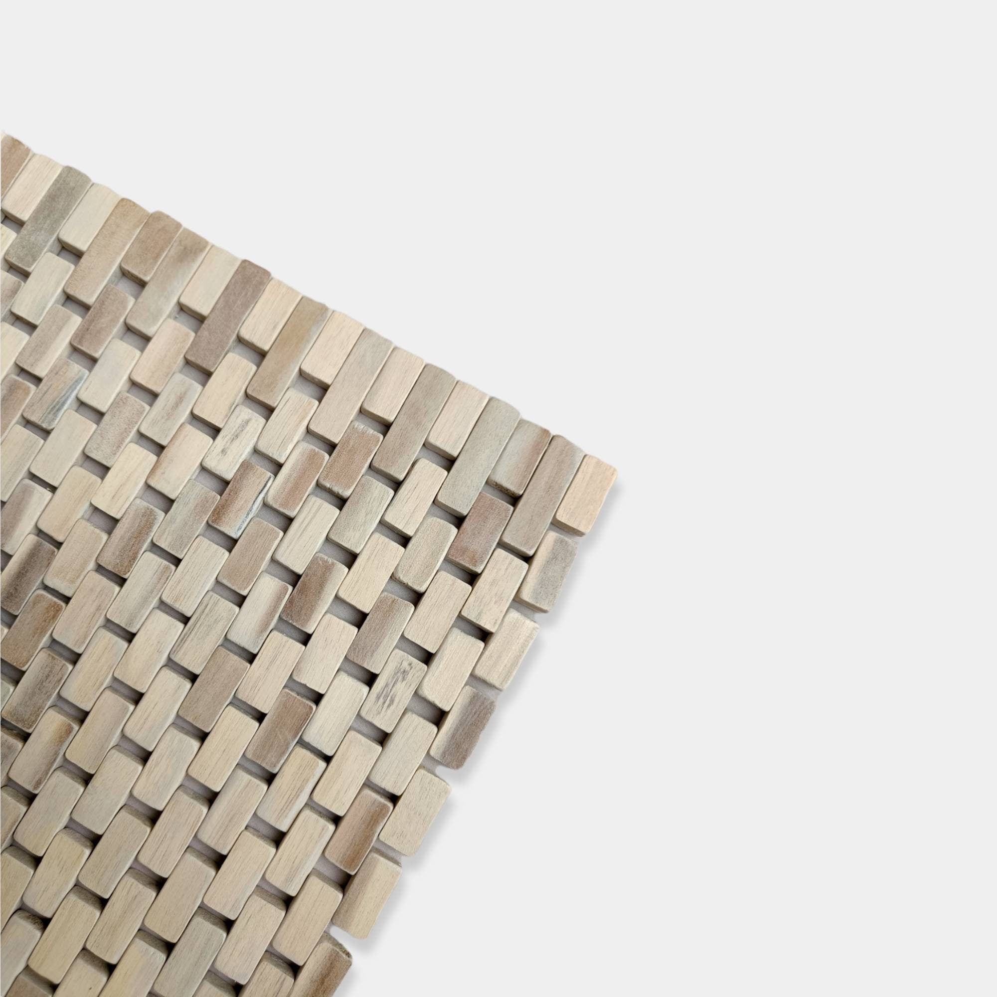 Foldable Wooden Rectangular Placemat, Kitchen Decor Wood, Decorative Mats