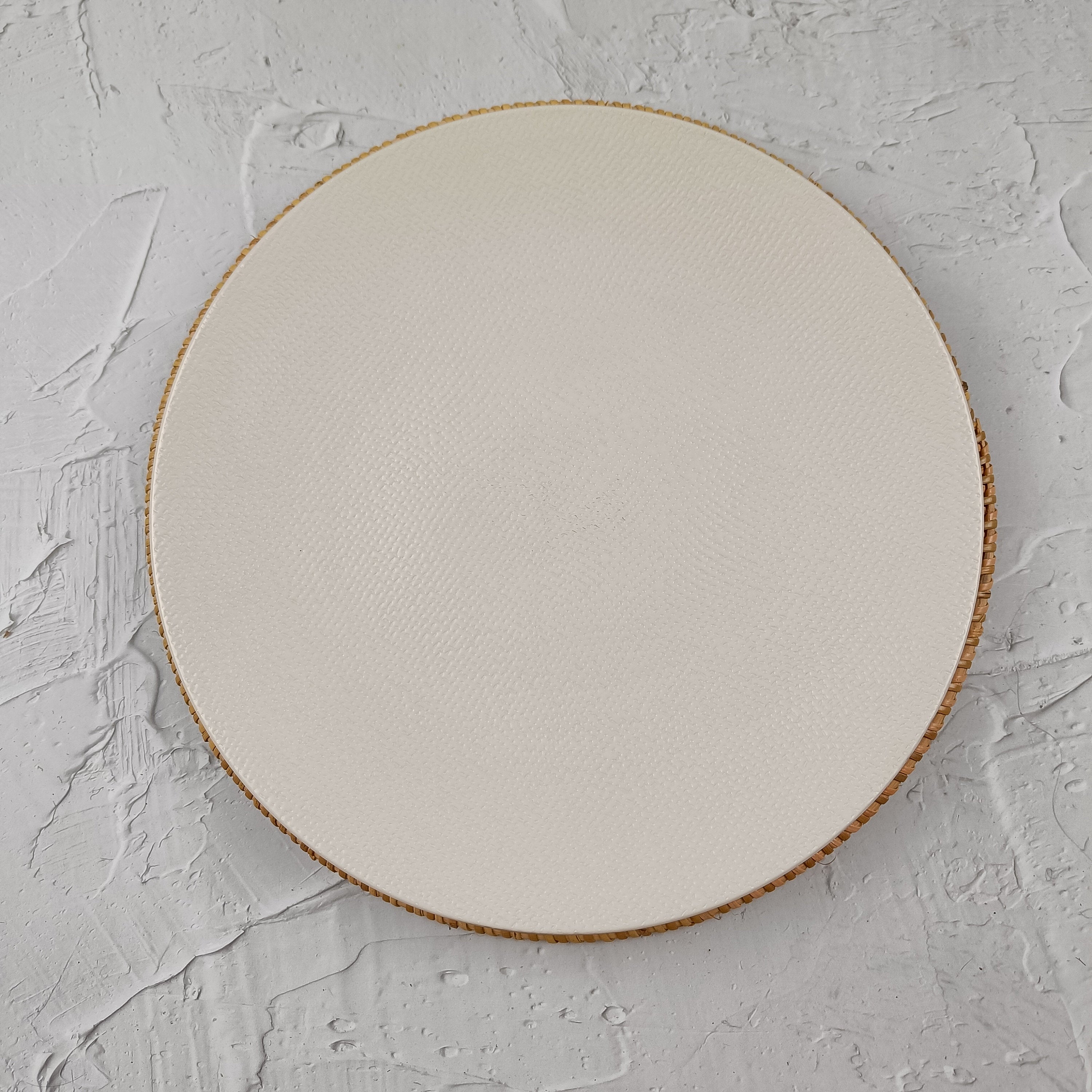 Handcrafted Round Rattan Placemats, Rattan Coaster, Straw Serving Placemats, Farmhouse Decoration, Boho Table Decor - 4 Colors Option