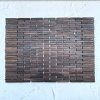 Wooden Foldable Rectangular Placemat | Long Block Sonokeling Wood Placemat | Unique Placemats for Table Decor