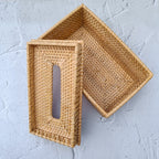 Handmade Rattan Tissue Box Cover - 3 Colors Option