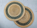 Handmade Two Tone Rattan Placemats - Set of 4