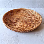 1 Set Rattan Decorative Trays, Charger Plate, Fruit Plate, Wedding Decoration