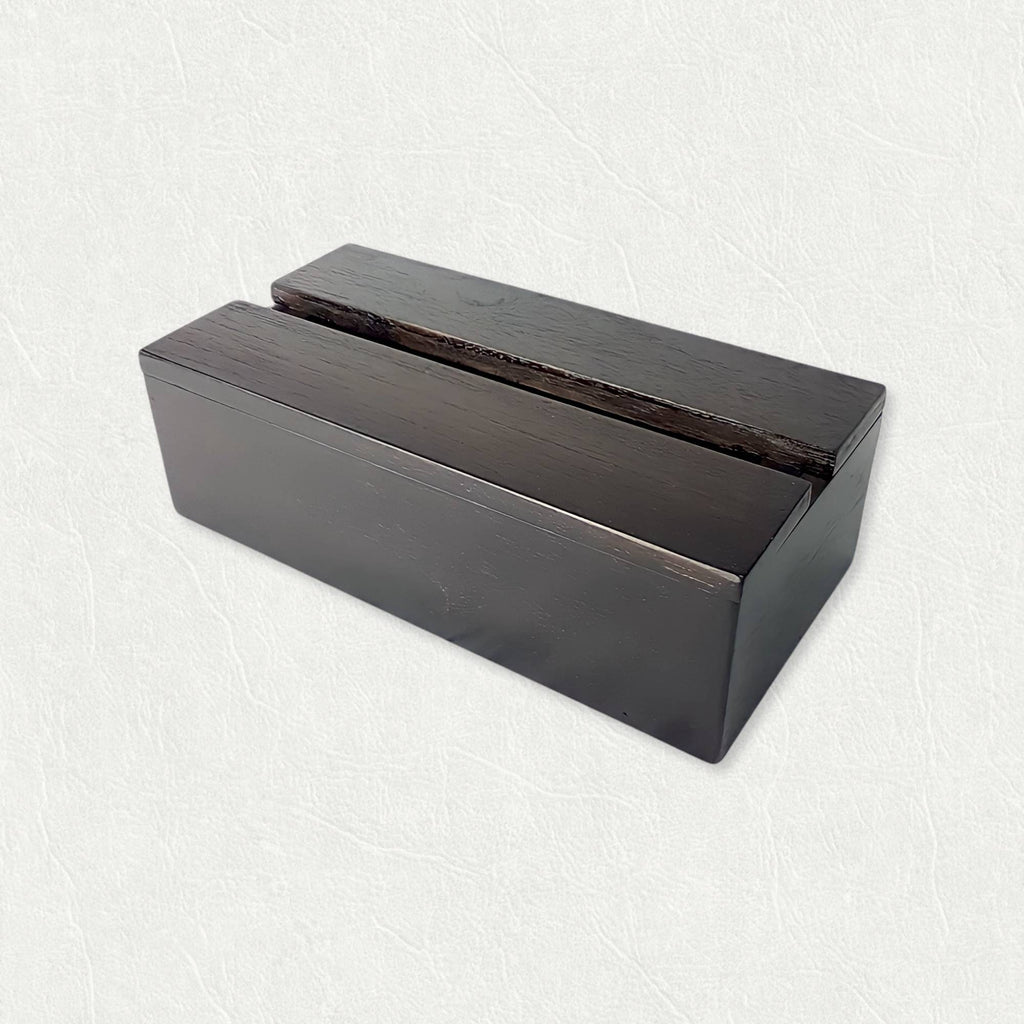 Kana Wooden Tissue Box | Teakwood Tissue Box Cover for Table Decor | Bathroom Accessories and Decoration